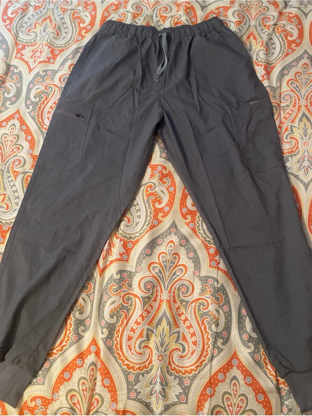 NiaaHinn XL Jogger Pants With Pockets And Zipper Pockets Grey